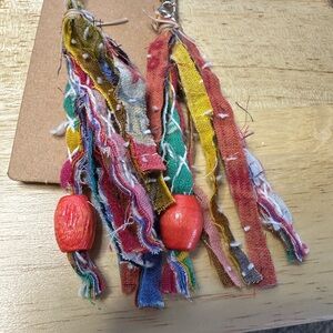 1 Pair Colorful Bohemian Fringe Earrings